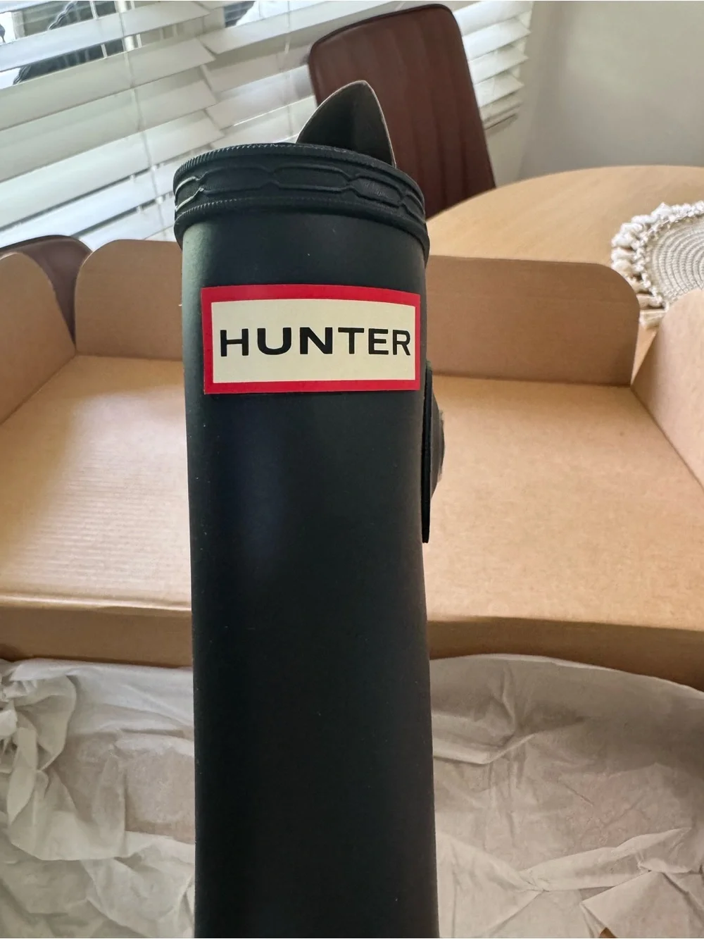 Hunter Matte Black Tall Waterproof Boots